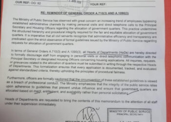 Govt warns civil servants against bypassing housing allocation procedures