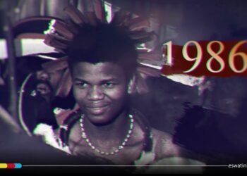 His Majesty King Mswati III pictured in 1986, the year he ascended to the throne, in a historic image featured in Eswatini Television's documentary marking 40 years of his reign.