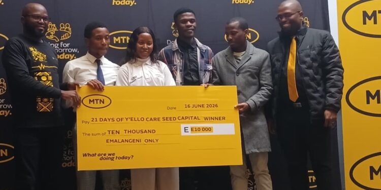 MTN Eswatini awards E50 000 to youth-led digital health solutions