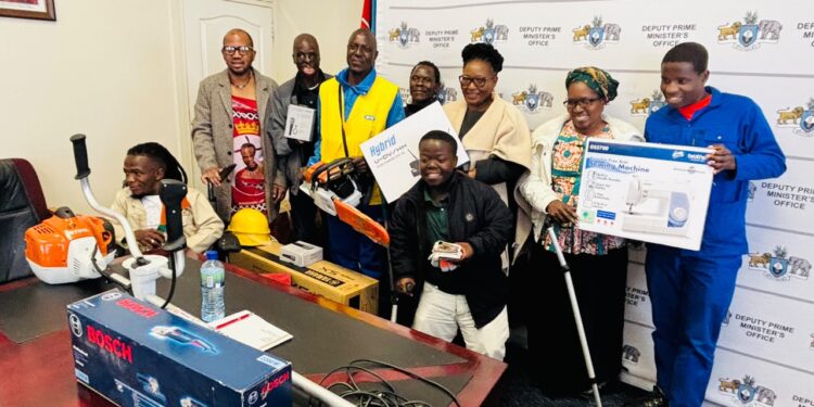 Government hands over E128 000 equipment to vulnerable citizens