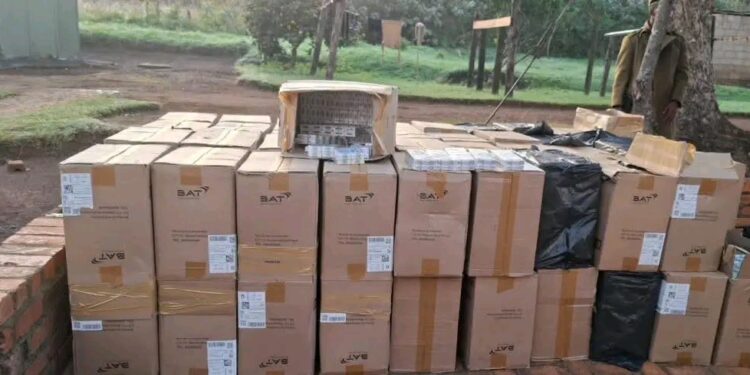 E1.67m worth of illicit cigarettes seized at Eswatini-Mozambique border