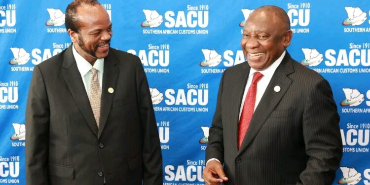 King calls for unified SACU bloc to shield region from global shocks