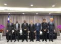 Minister of Commerce, Industry and Trade Manqoba Khumalo poses for a group photo with his counterparts during bilateral engagements in the Republic of China (Taiwan). (Pic: Ministry of Commerce, Industry and Trade)