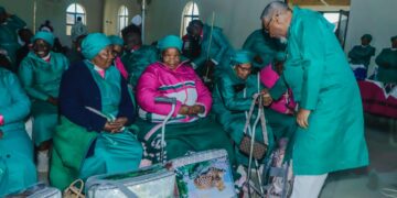 Founder of Believers in Christ Pastor Shabalala donated 29 blankets to senior citizen