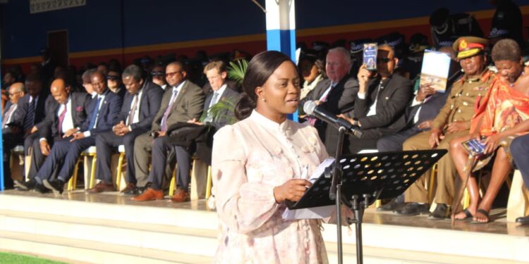 Historic role for female interpreter at police day
