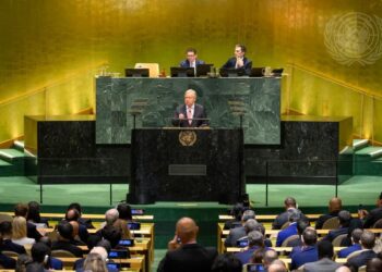 UN Secretary General António Guterres addresses the 81st UN General Assembly in New York. Photo: X/UN Spokesperson.