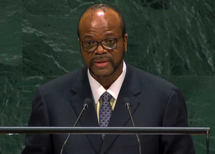 King Mswati III addresses the 81st UN General Assembly in New York. Photo: Screengrab from video