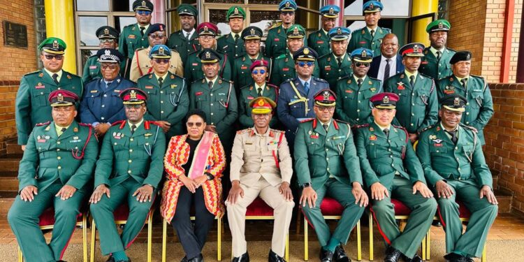 UEDF hosts 31 Botswana defence officers for study tour